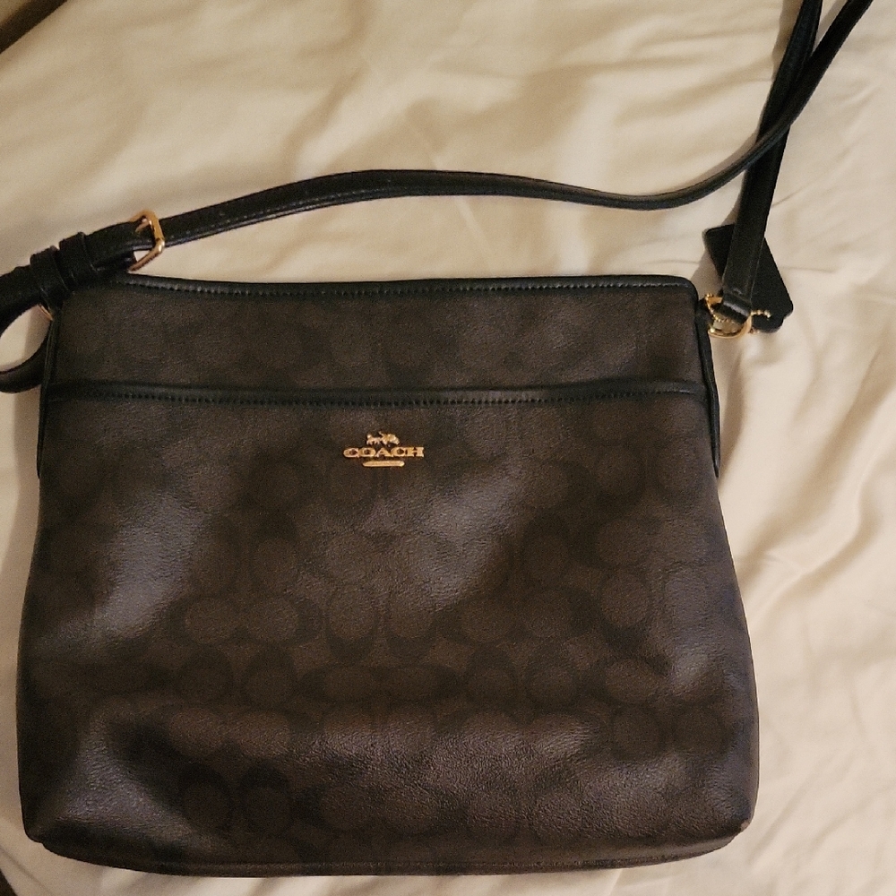 Coach Signature File Crossbody Bag